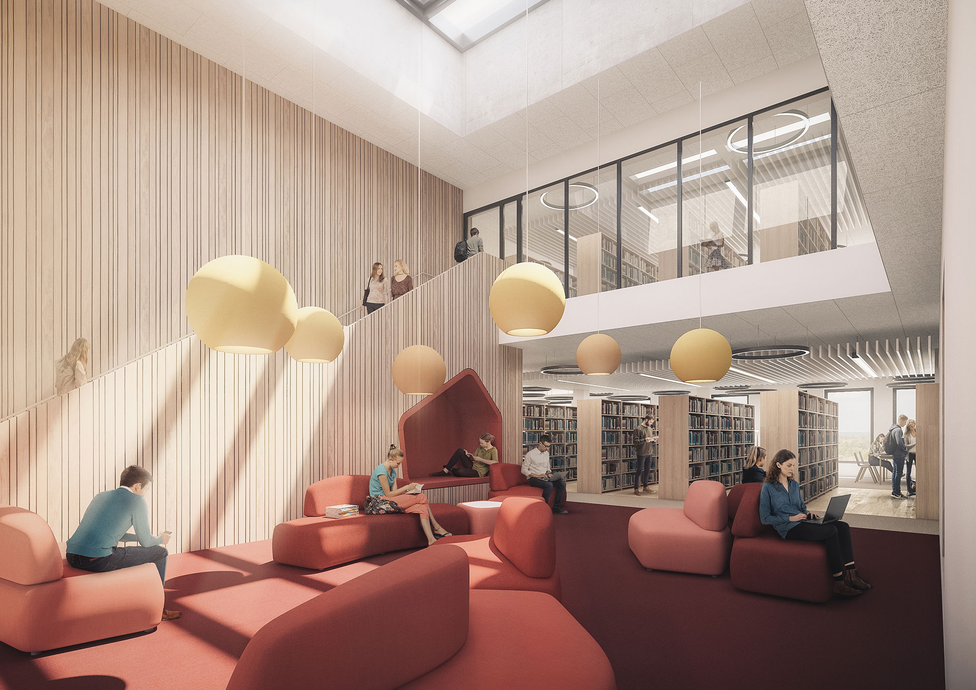 Bibliothek und Zentralgebäude der Tierärztlichen Fakultät