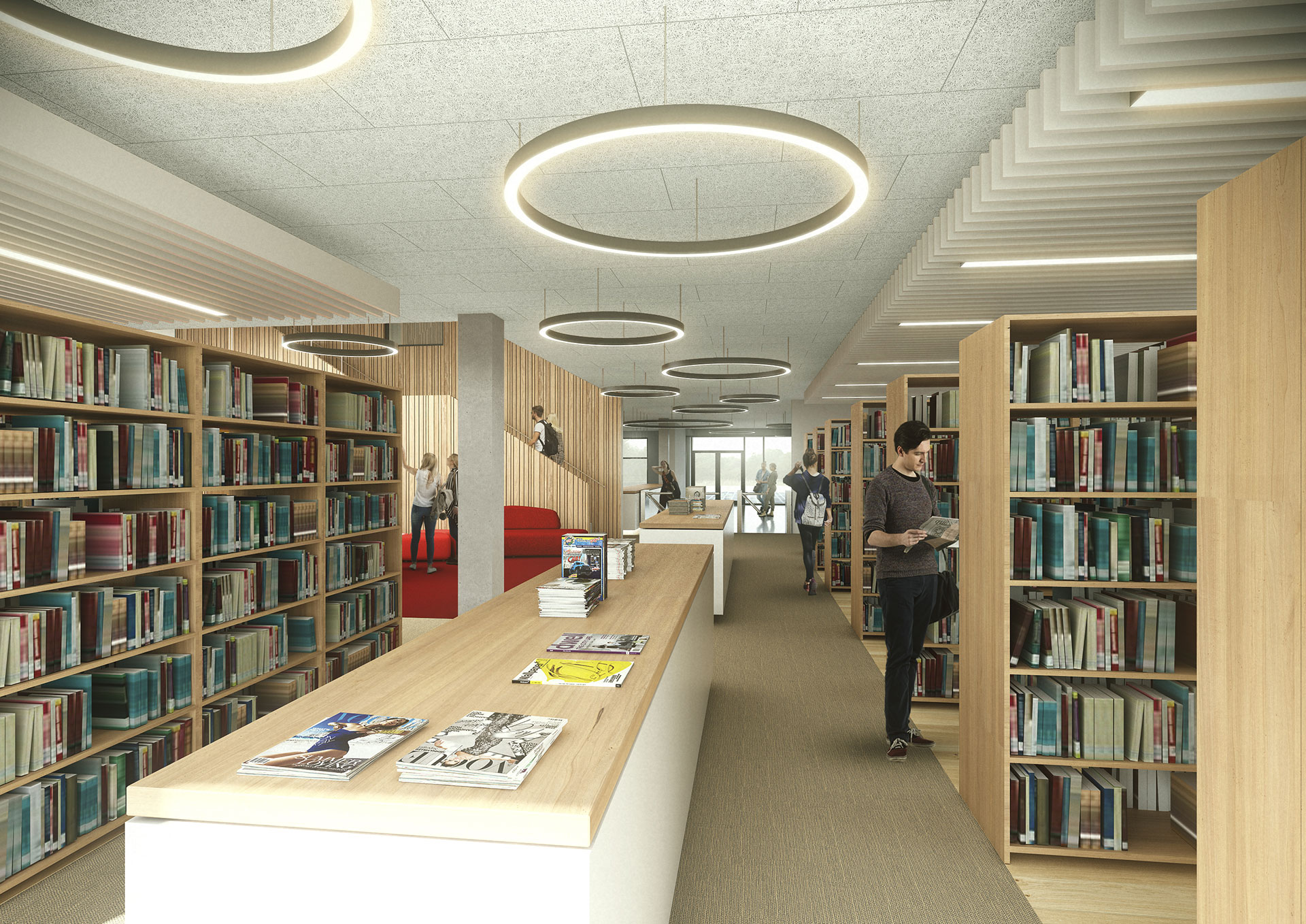 Bibliothek und Zentralgebäude der Tierärztlichen Fakultät